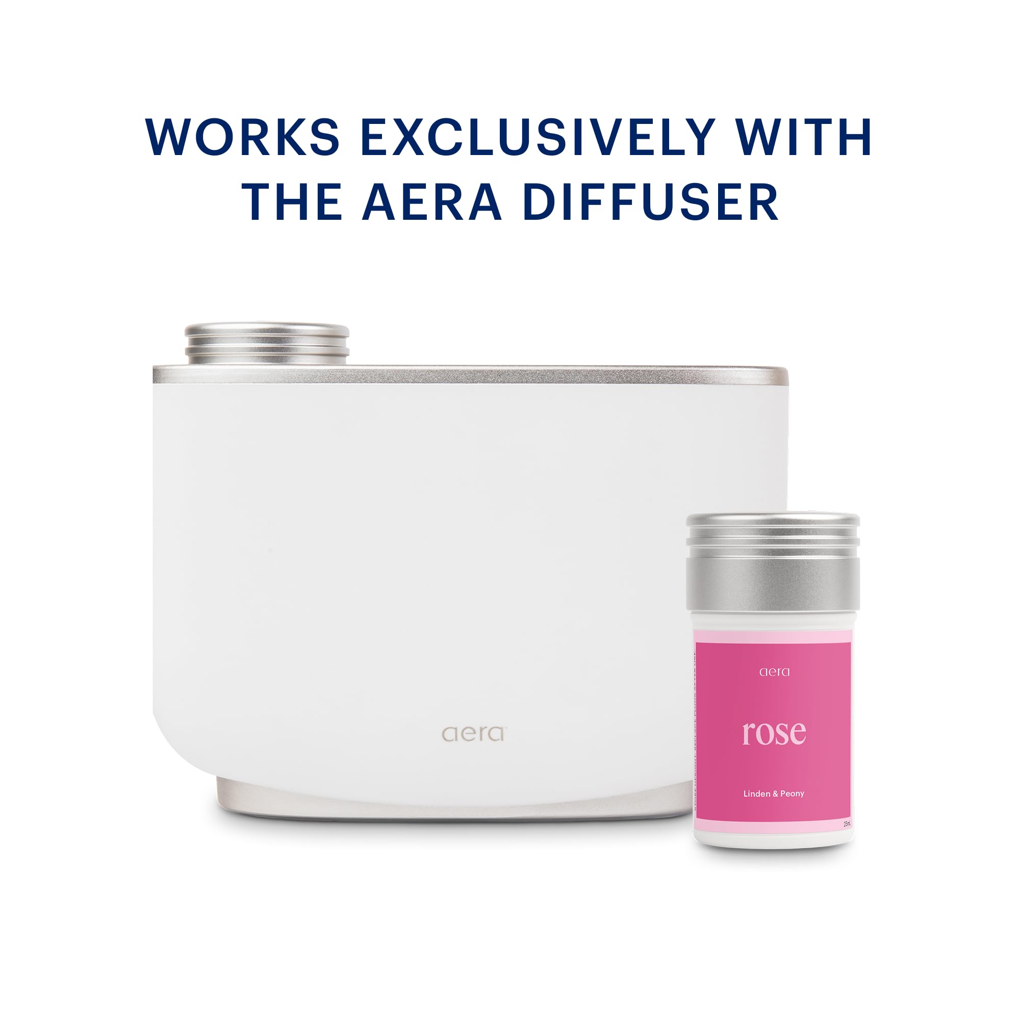 Aera Rose Home Fragrance Scent Refill - Himalayan Rose, Linden & Peony Essential Oil Diffuser Refill - Compatible with Aera Smart Diffuser - Perfect for Living Room, Bedroom & Office Aromatherapy