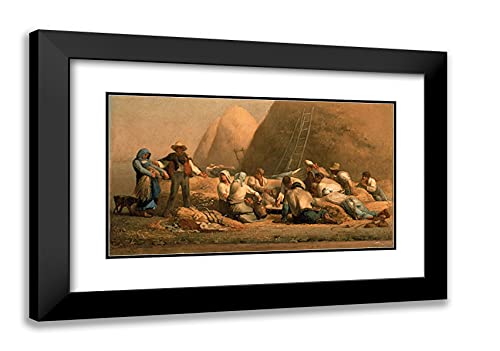 Black Modern Wood Frame with Double Matting
