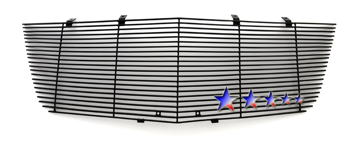 APS Stainless Steel Black Billet Front Grille Insert Compatible with Saturn Outlook 2007-2009 - S87616H - Upgrade Your Car's Style for a Sleek & Custom Look