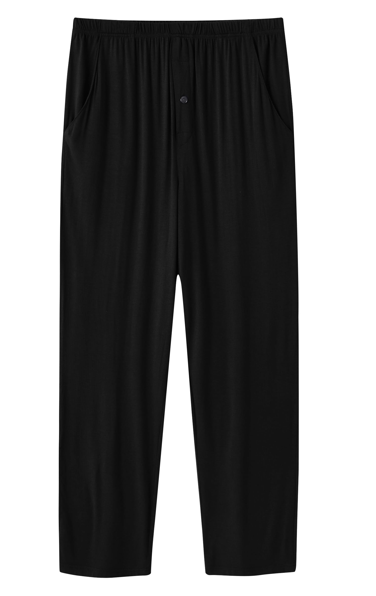 JINSHI Men's Modal Pajama Pants - Soft Lounge Sleepwear with Pockets for Home Comfort