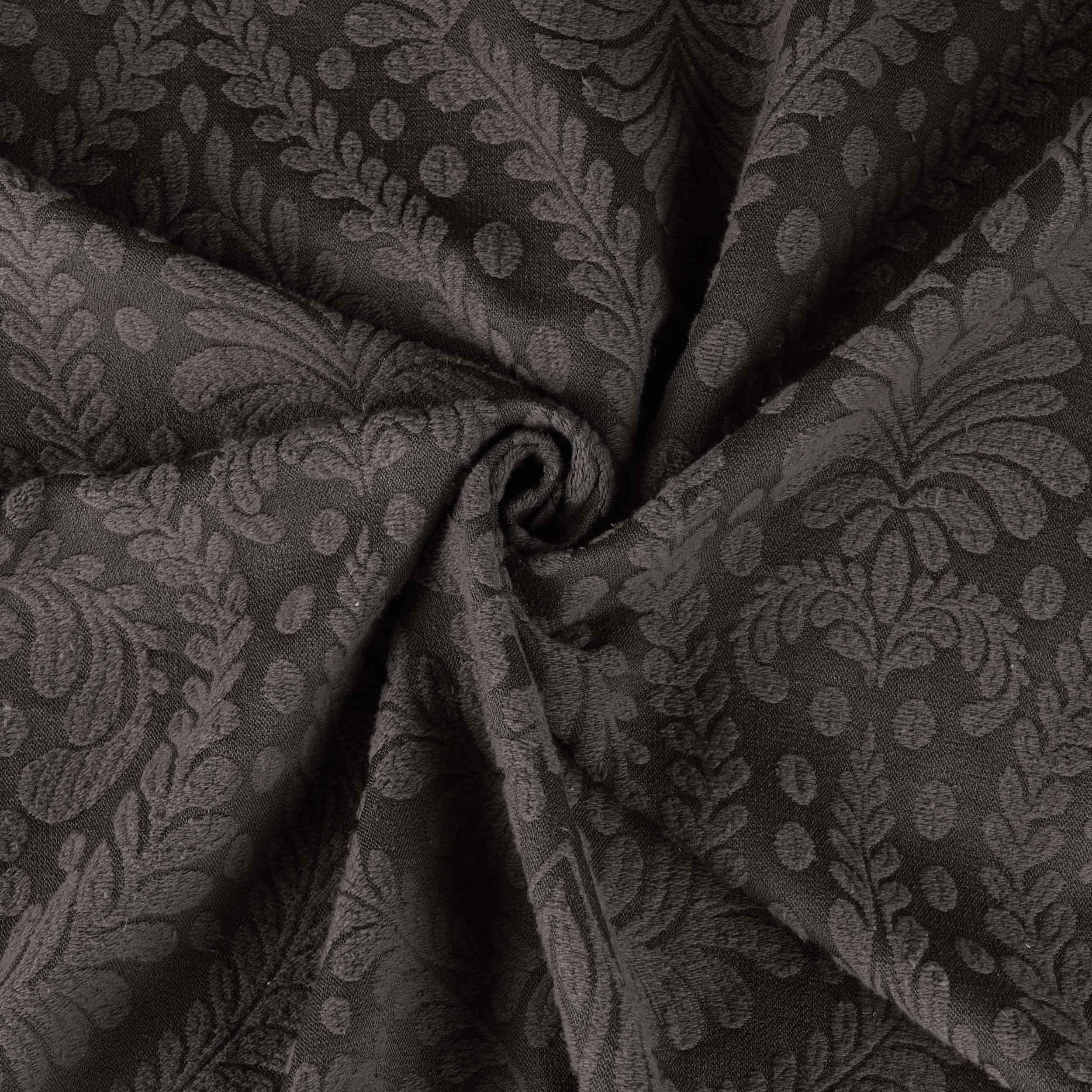 Premium Aspen Cotton Blend Jacquard Woven Floral Bedspread Set with Scalloped Edges - Queen Size Luxury Bedding for Master Bedroom & Guest Room Decor