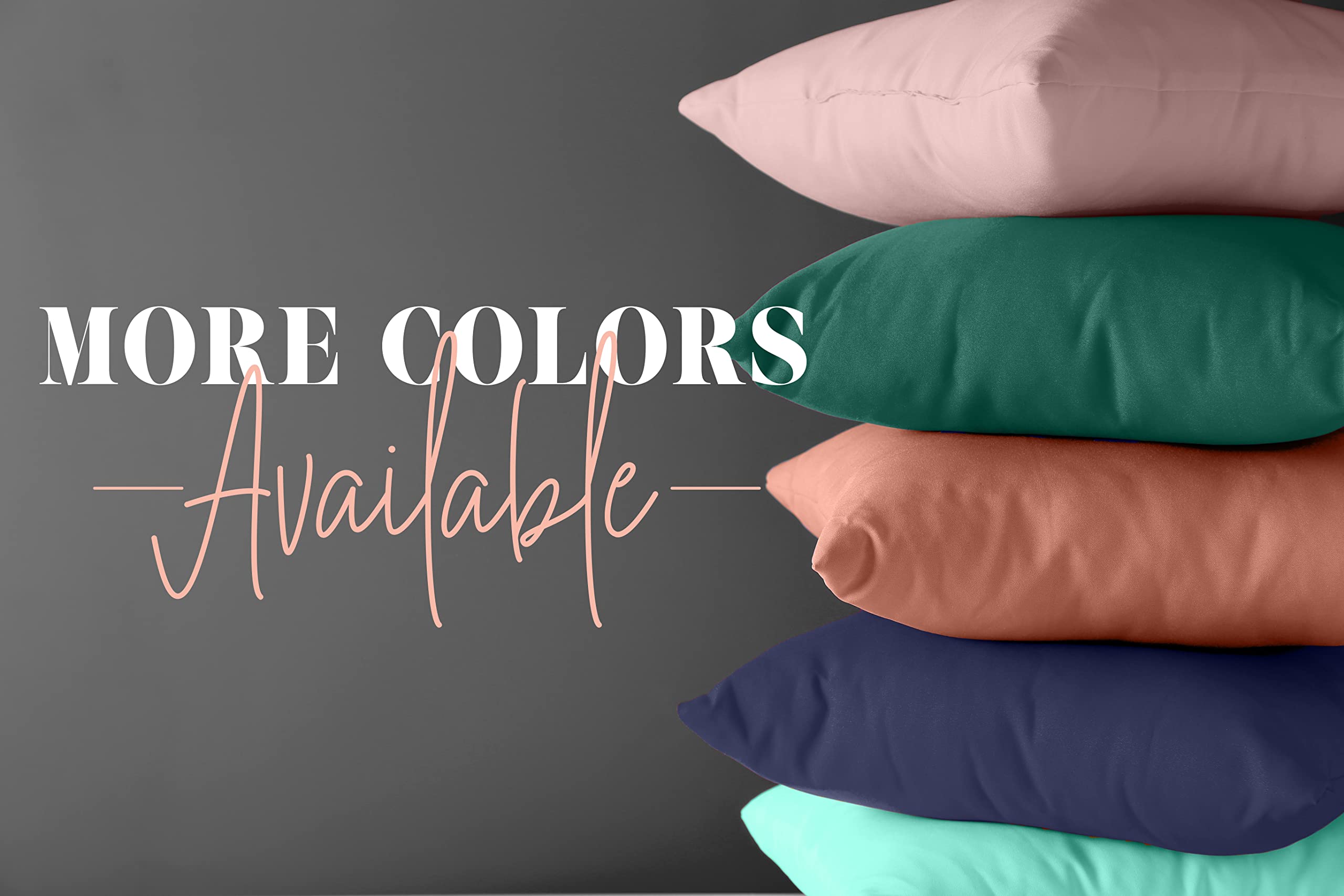 Luxury 1500 Thread Count Egyptian Cotton Pillowcase Set - King/California King Size, Wrinkle & Fade Resistant, Silky Soft & Breathable - Perfect for Master Bedroom, Guest Room, or Hotel Use - Turquoise Blue Embroidered Design