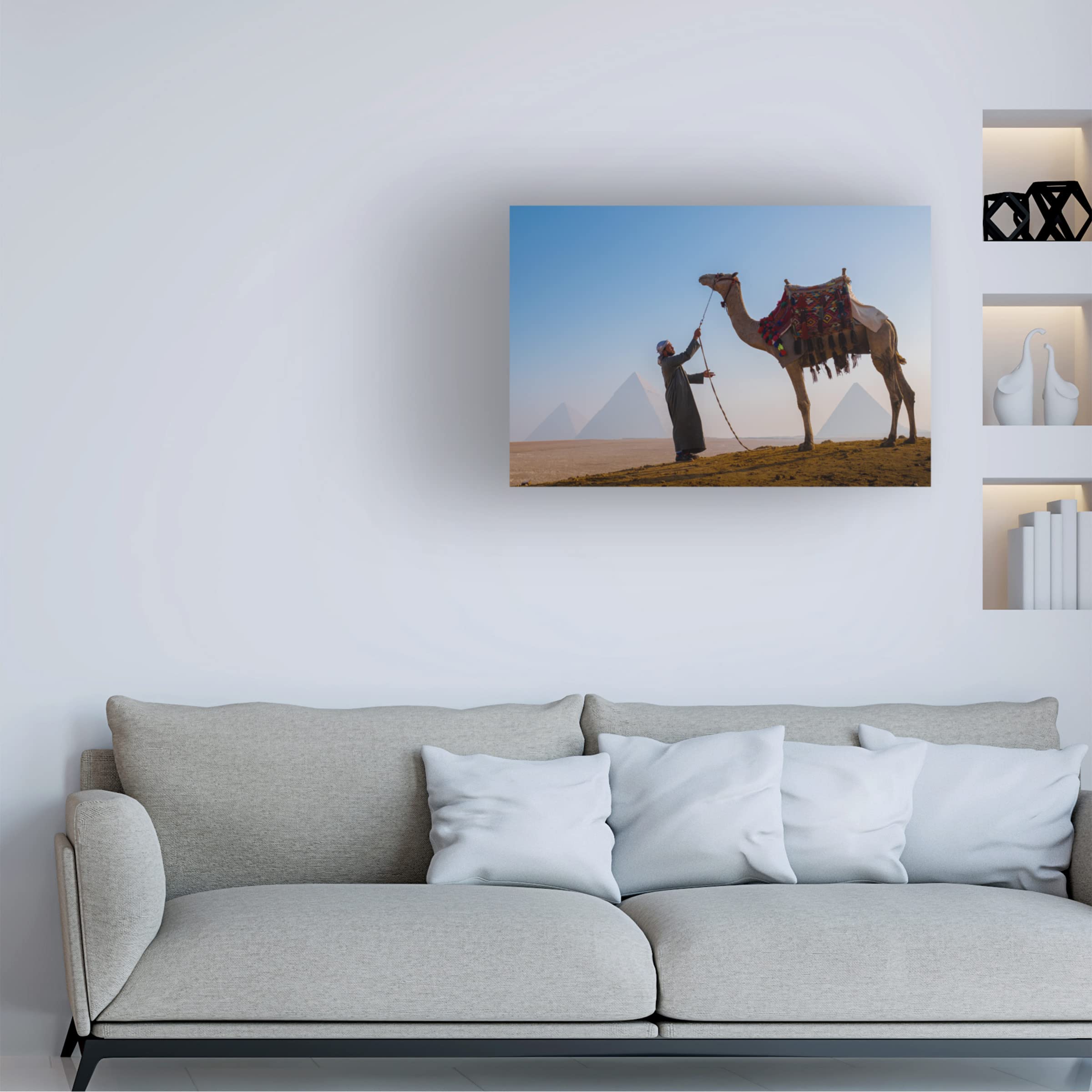 Trademark Fine Art 'Control' Canvas Art Print by Ali Khataw - Modern Abstract Wall Decor for Living Room, Bedroom & Office