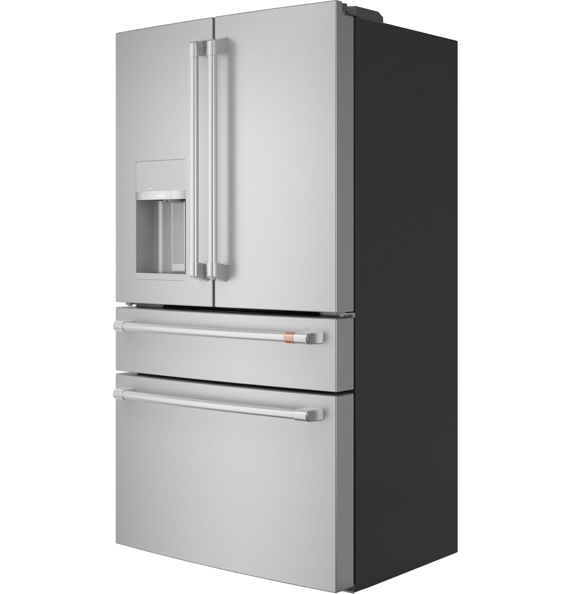 Stainless Steel Smart Counter Depth 4-Door French Door Refrigerator - 22.3 Cu.Ft. Capacity (Model CXE22DP2PS1) - Perfect for Modern Kitchens & Open-Concept Homes