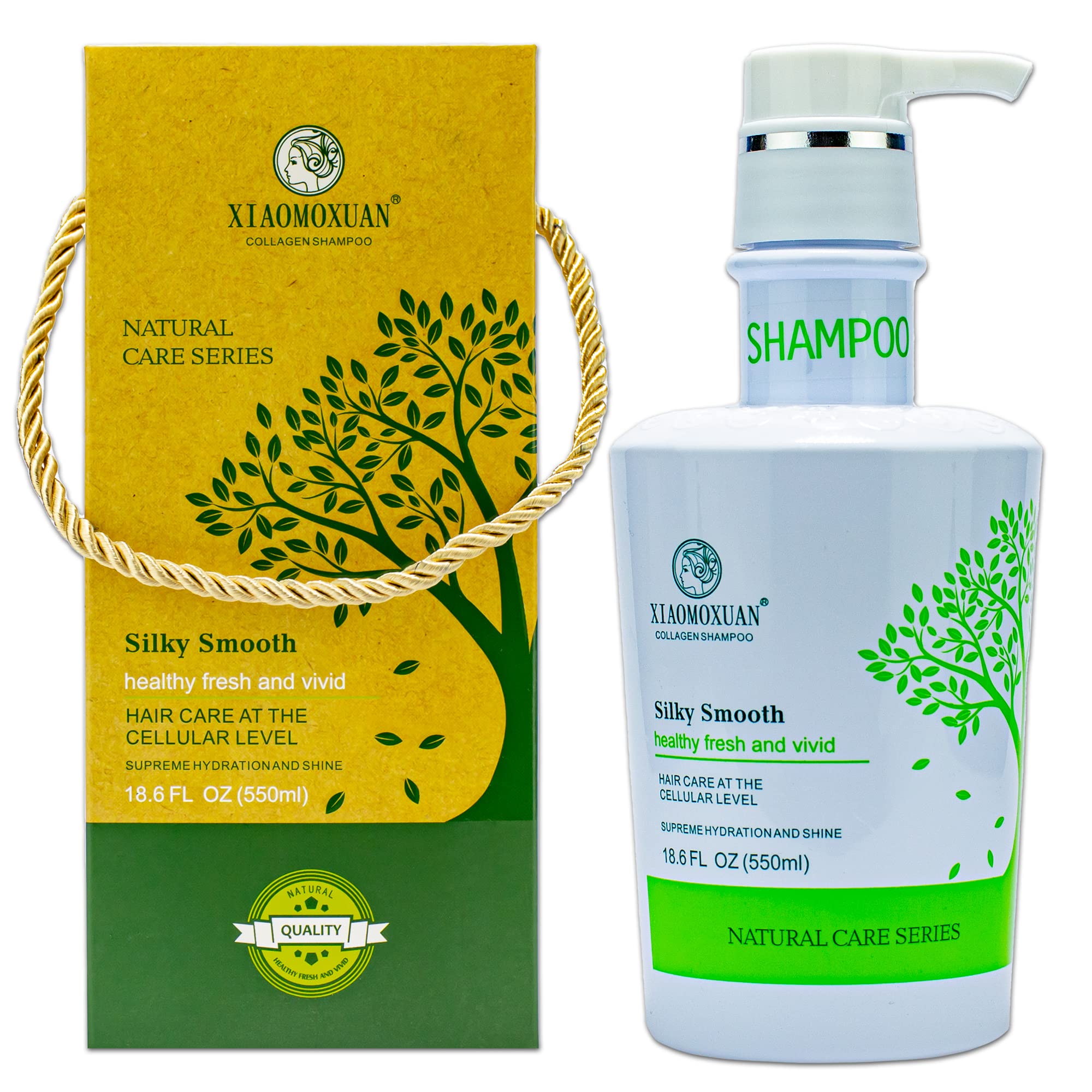 Xiaomoxuan Tea Tree Hair Mask & Collagen Shampoo Conditioner Set - Sulfate Free for Frizzy Hair Care | Deep Hydration & Repair for Dry, Damaged Hair - Perfect for Home Spa & Salon Treatments
