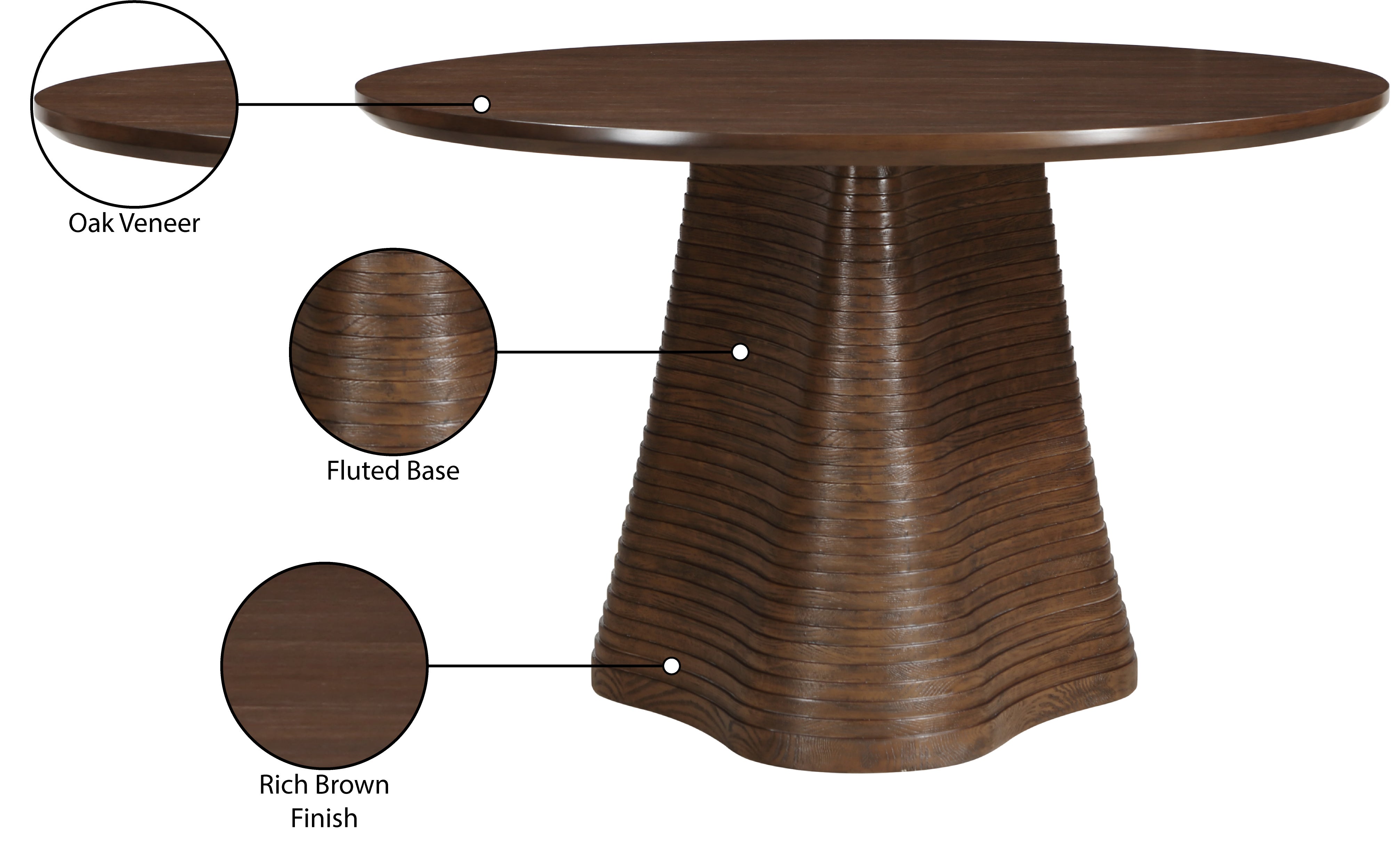 Bernada Modern Dining Table Set - 6 Seater Wooden Kitchen Table with Extendable Leaf for Small Spaces | Perfect for Family Meals, Dinner Parties & Home Decor