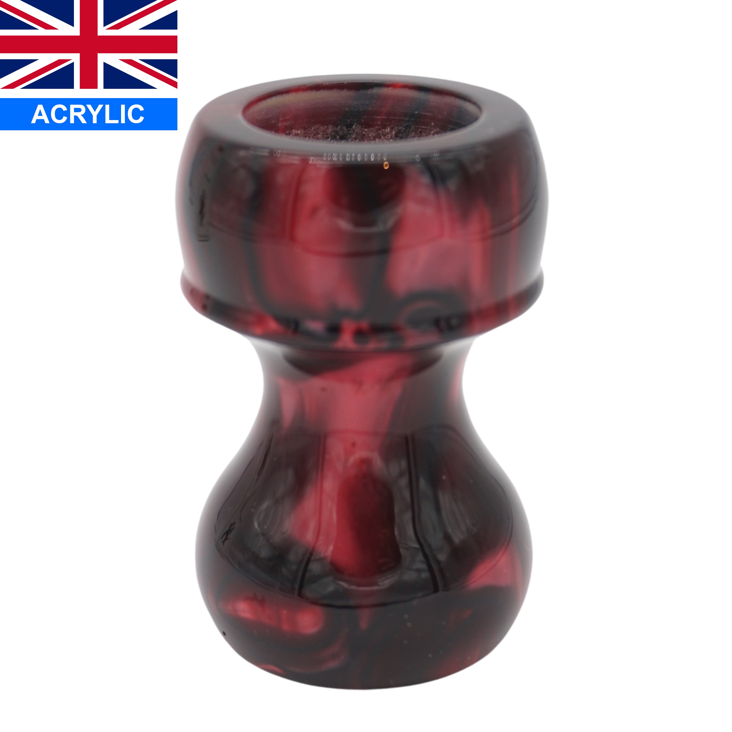 Premium True Blood Handcrafted Shaving Brush Handle - Fits 24mm & 26mm Knots - Perfect for Wet Shaving & Grooming Rituals - Ideal Gift for Men's Skincare Routine