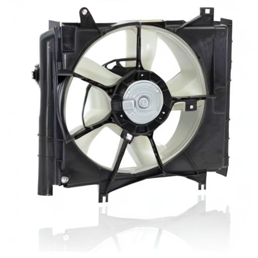 Mitsubishi Mirage Cooling Fan Assembly 1355A279 - Direct Replacement for 2014-2020 Mitsubishi Mirage & 2017-2020 Mirage G4 with Manual Transmission | Engine Cooling System Part | Perfect for Overheating Prevention & Summer Driving