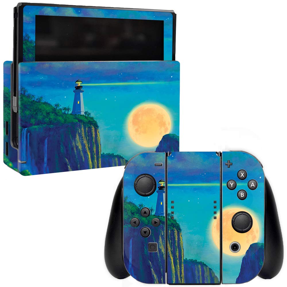 MightySkins Vinyl Decal Wrap Cover for Nintendo Switch - Lighthouse Glow | Protective & Durable Skin | Easy to Apply & Remove | Made in USA | Perfect for Gaming, Travel & Personalization