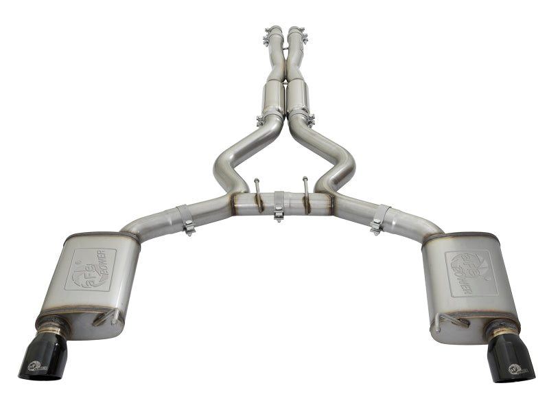 aFe 11-21 Dodge Durango V6 3.6L / V8 5.7L MACH Force XP 304 Stainless Steel Cat-Back Exhaust System with Black Tips - Performance Upgrade for Off-Roading & Towing