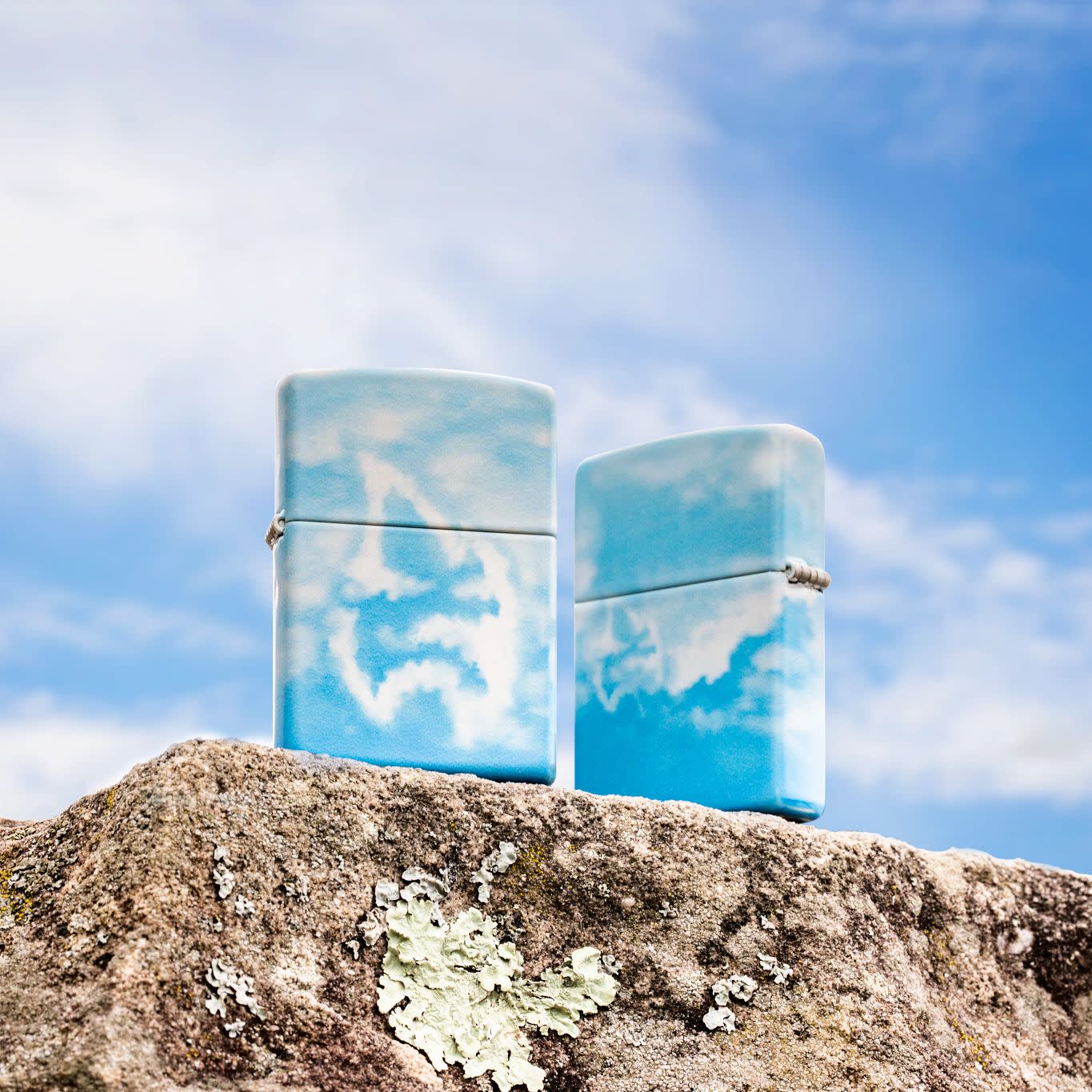 Zippo Lighter with Cloudy Sky Design - Windproof Refillable Metal Lighter for Outdoor Camping, Hiking & Everyday Carry (ECDC)