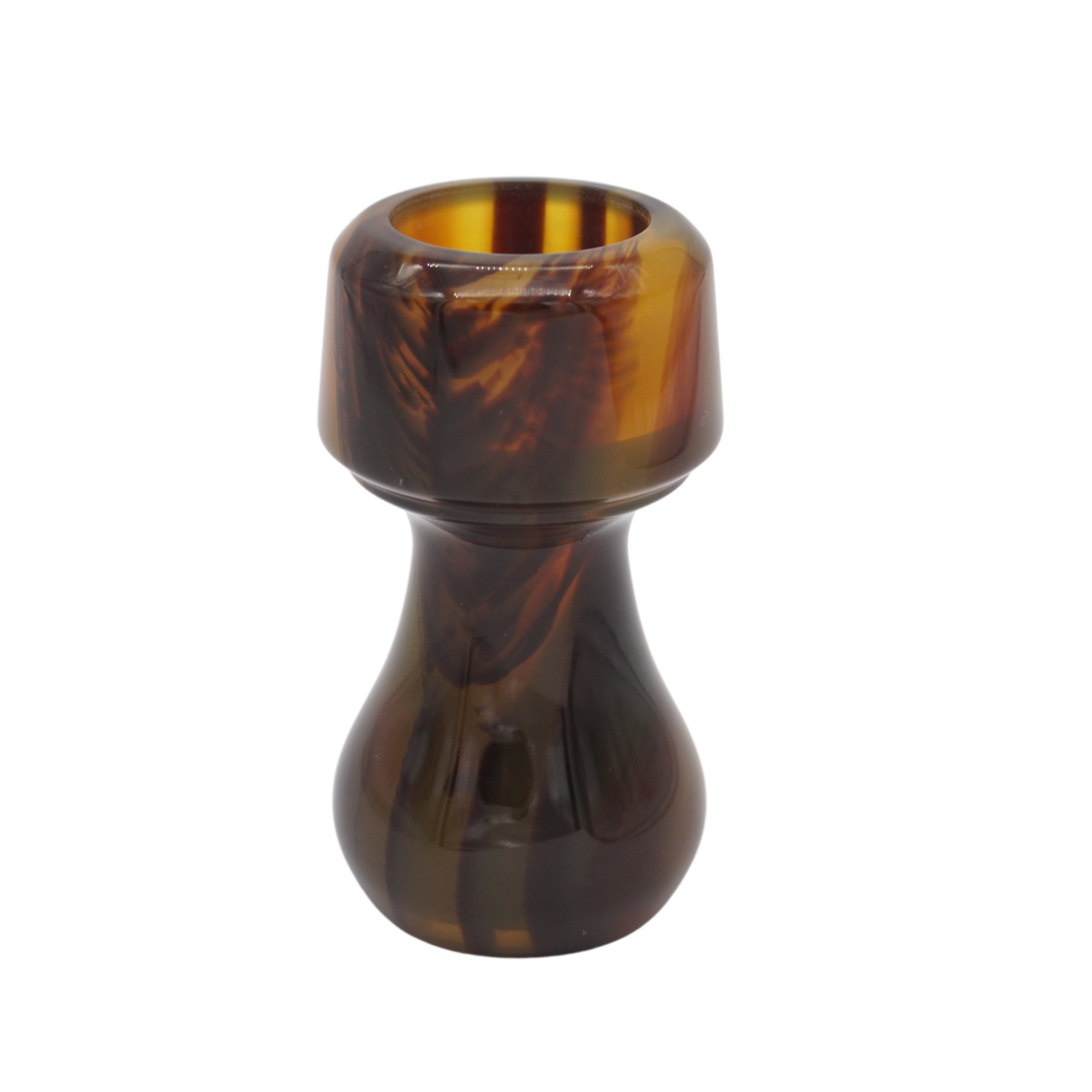 Premium Tortoise Handcrafted Shaving Brush Handle for Wet Shaving - Fits 20mm & 22mm Knots - Perfect for Traditional Shaving & Grooming Gifts