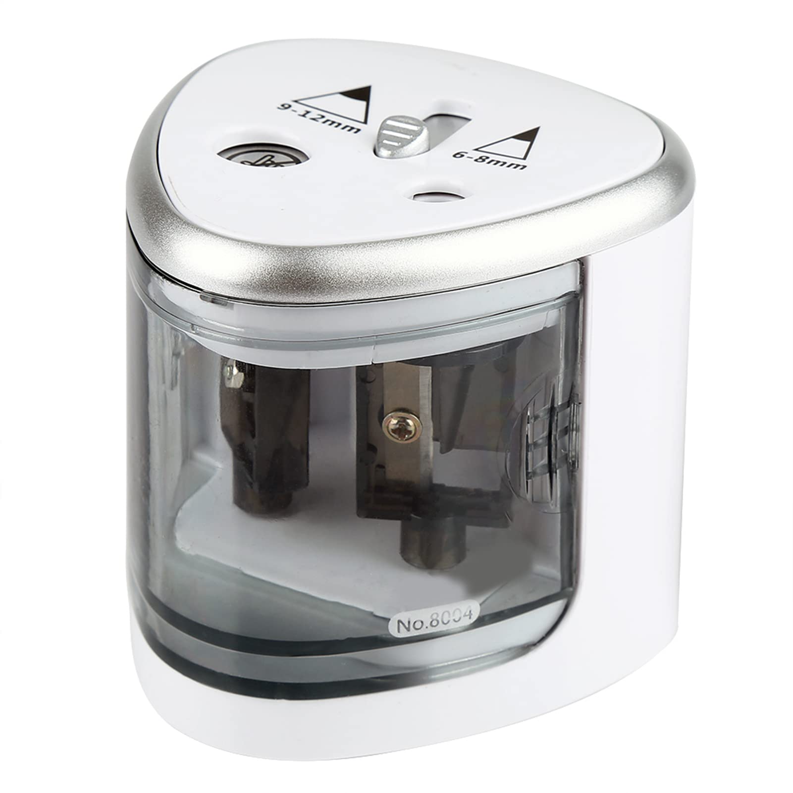 Electric Pencil Sharpener for Colored Pencils & Crayons - Dual Hole Automatic Sharpener for Standard Pencils, Art Supplies & Makeup Tools - Perfect for Office, School & Artist Studio Use