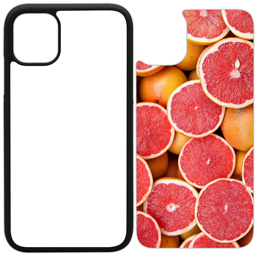 100 Pack Sublimation Phone Cases for iPhone 11 Pro MAX (6.5 Inch) - Blank Rubber Black Dye Sublimation Covers with Aluminum Inserts | Printable Phone Case Blanks for DIY Customization, Small Business & Personalized Gifts