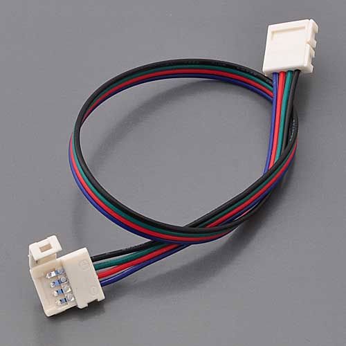 5-Pack LED RGB Strip Light Connector - 4-Conductor 10mm Strip to Strip 8