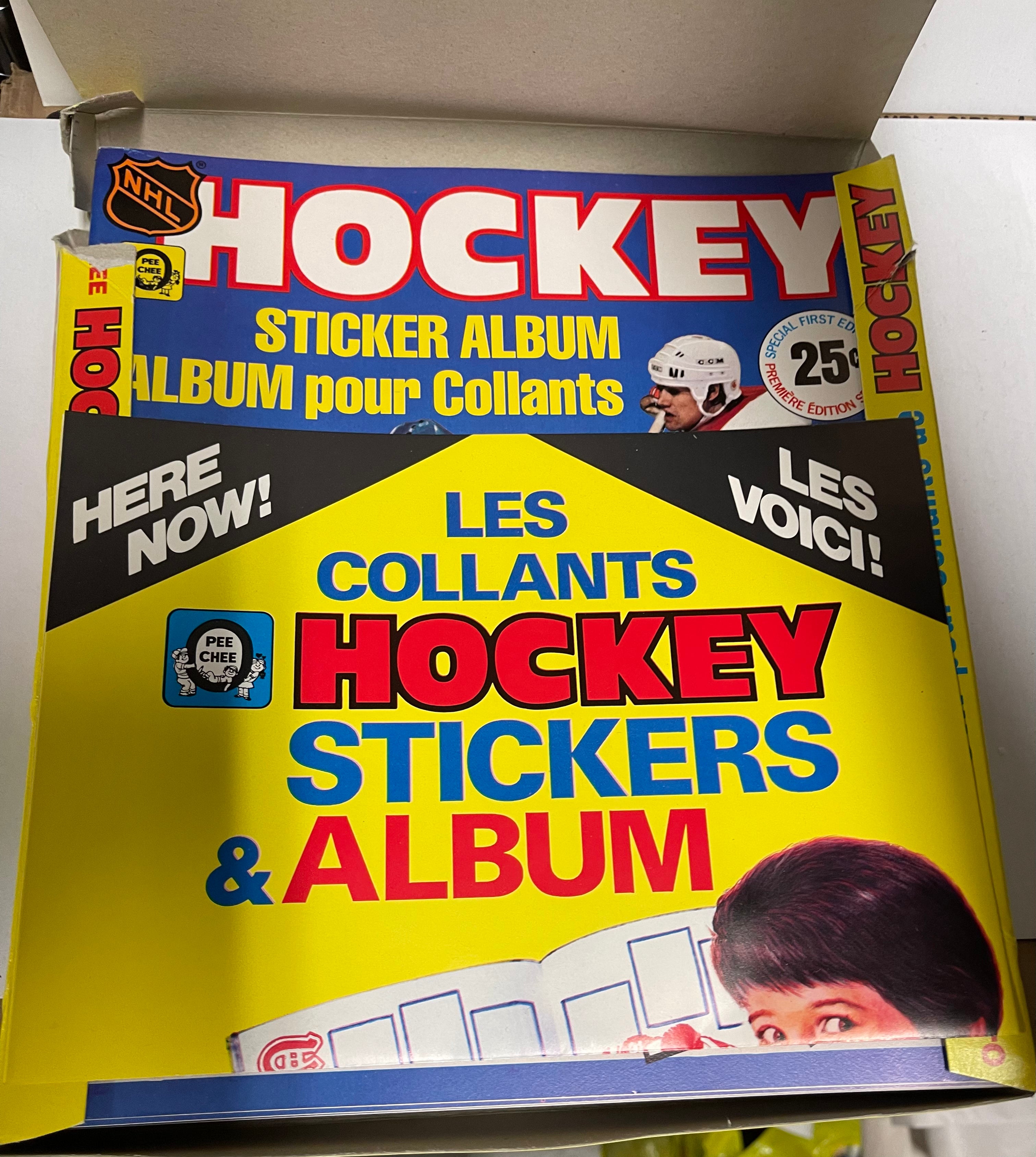 12-Pack OPC Hockey Sticker Albums Box - Collectible Sports Trading Cards for Kids & Adults - Perfect for Gifts, Parties, and Memorabilia Collections