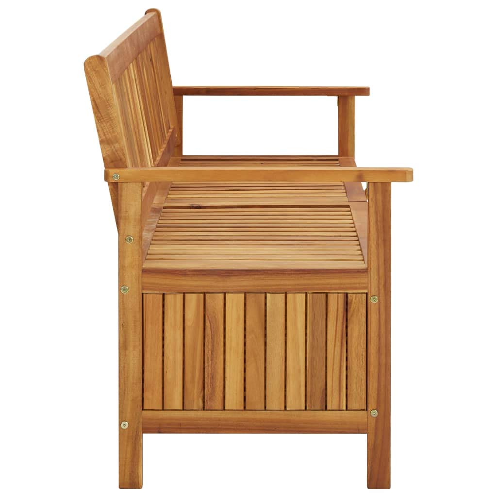 Acacia Wood Patio Storage Bench - Outdoor Deck Box with Seat for Garden, Pool & Porch - Perfect for Storing Cushions, Toys & Tools - Ideal for Backyard, Deck & Patio Furniture Organization