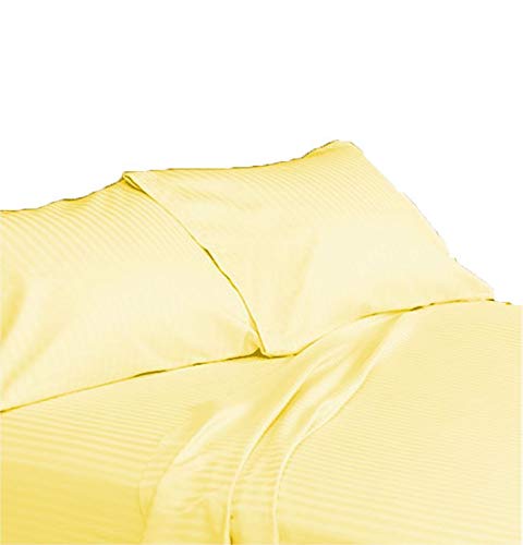 Premium 100% Egyptian Cotton 800 Thread Count King Size Sheet Set - 25 Inch Deep Pocket, Butter Stripe Design for Luxurious Sleep & Hotel-Style Comfort