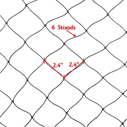 50x100ft Heavy Duty Anti Bird Netting - Durable Poultry Aviary Net for Garden Protection, Fruit Trees & Chicken Coops | UV Resistant Bird Barrier for Outdoor Use