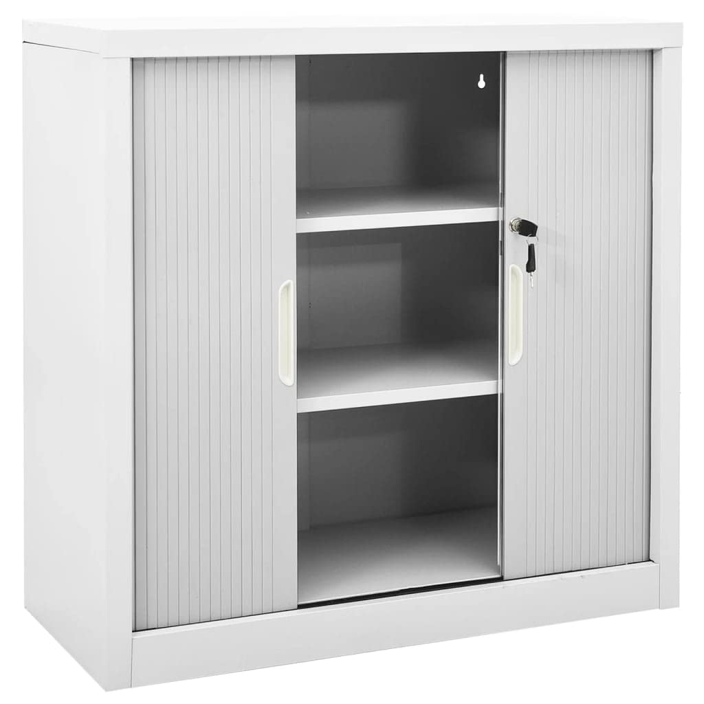 Steel Storage Cabinet with Shelves - 35.4