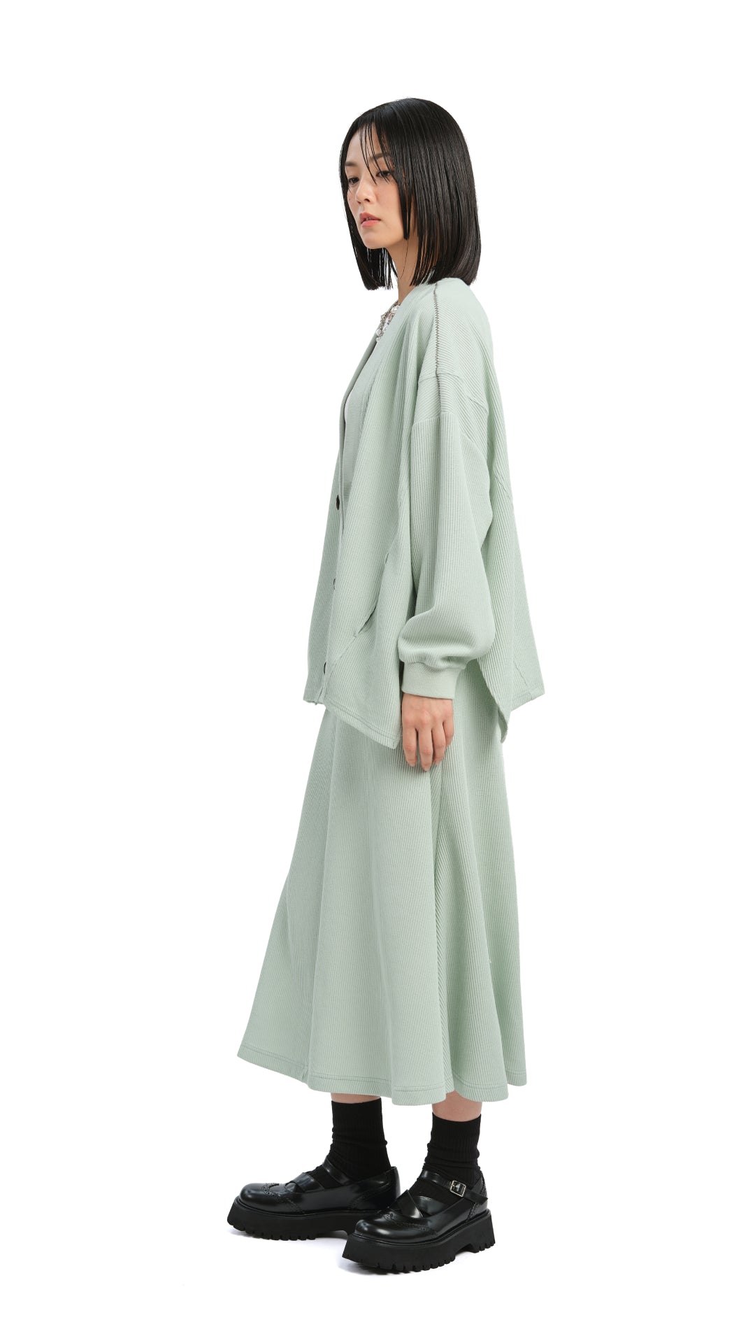 Stylish Jersey Fishtail Skirt for Women - Trendy High Waist Flowy Midi Skirt - Perfect for Casual Outfits, Date Nights & Summer Dresses