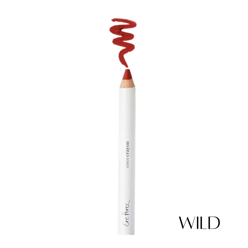 Ere Perez Coco Crayon - Natural Vegan Lip & Cheek Tint for Everyday Makeup | Perfect for On-the-Go Touch Ups & Travel