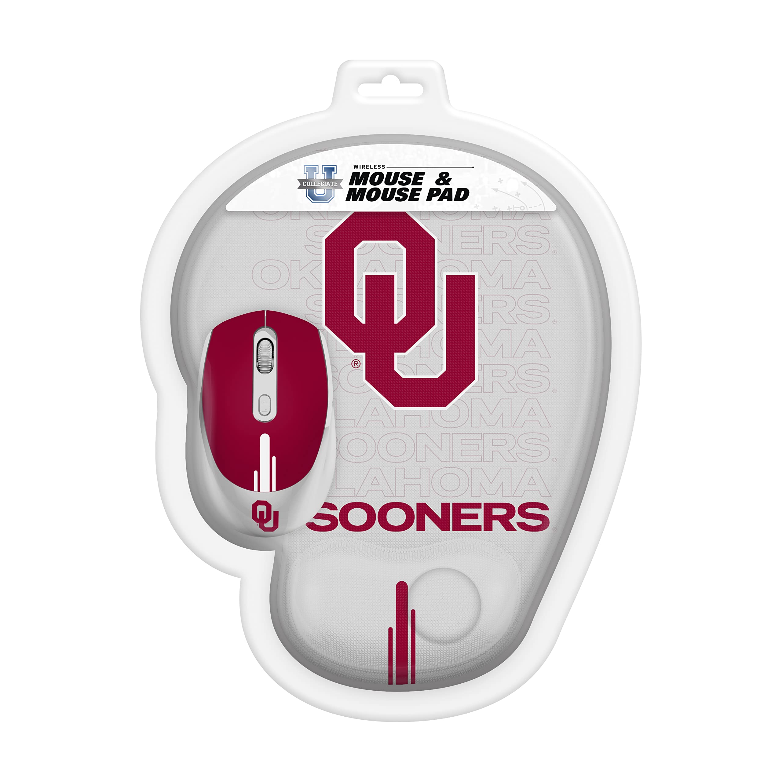 SOAR NCAA Unisex Wireless Mouse with Mouse Pad - Ergonomic Gaming & Office Use for PC, Laptop, Mac - Perfect for College Students & Sports Fans