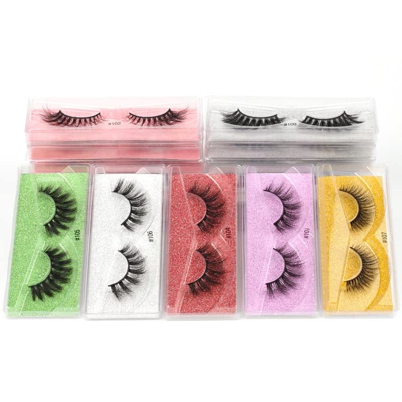 Premium False Mink Eyelashes - 40 Pack Mixed Styles for Natural & Dramatic Look | Vegan Cruelty-Free Lashes for Daily Wear, Parties & Special Occasions