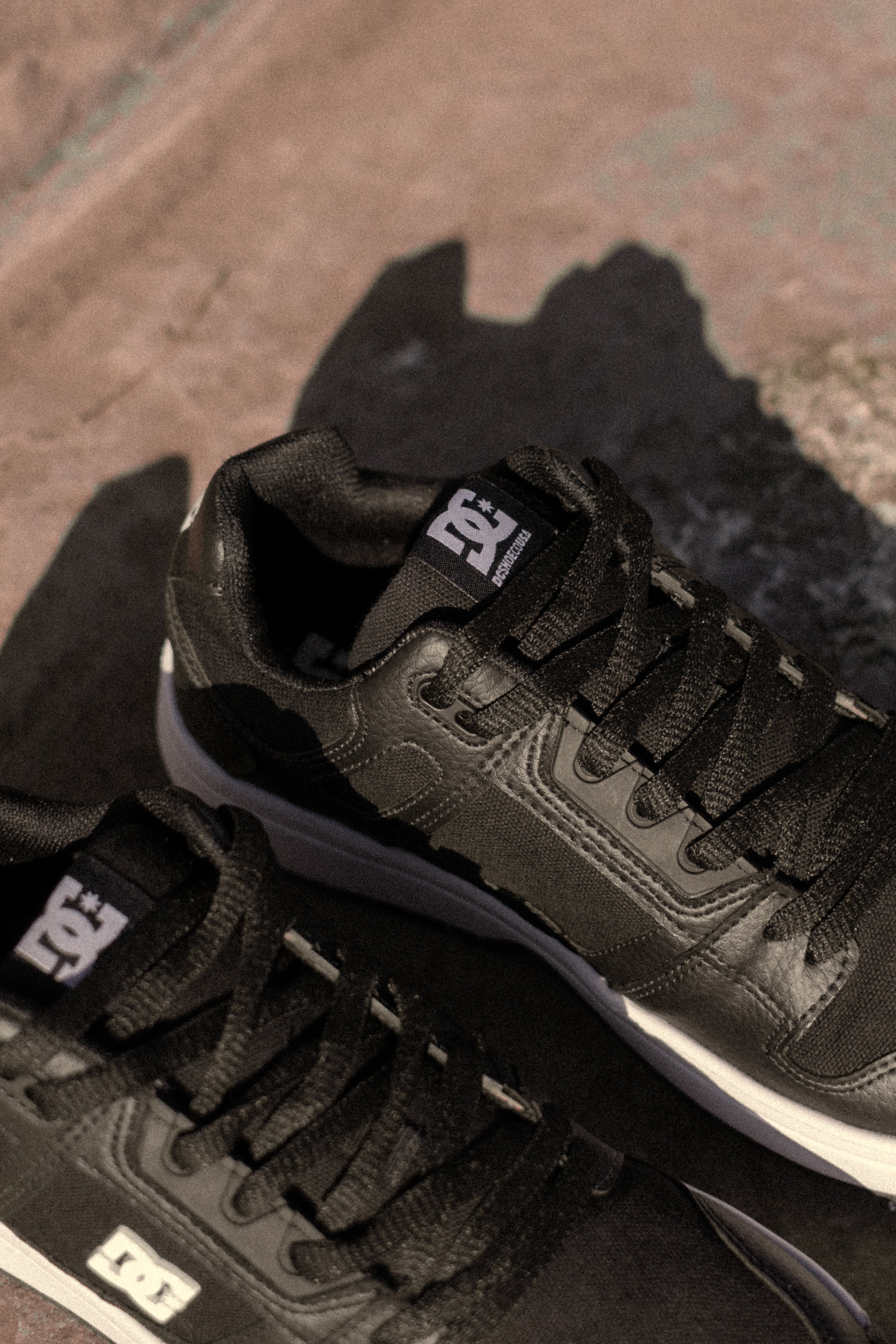 DC Stag Lite RS Skate Shoes for Men - Black | Lightweight & Durable Skateboarding Shoes for Street & Park Skating
