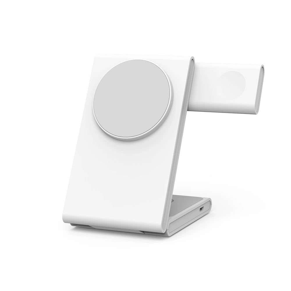 FlexCharge Trio: 3-in-1 Fast Wireless Charging Station for iPhone, Samsung & AirPods - Perfect for Home, Office & Nightstand Charging