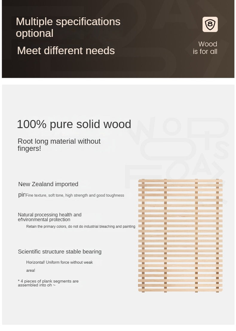 Luxury Black Walnut Solid Wood Bed with Genuine Italian Leather Headboard - Soft Upholstered Bed Frame for Master Bedroom, Guest Room & Modern Home Decor