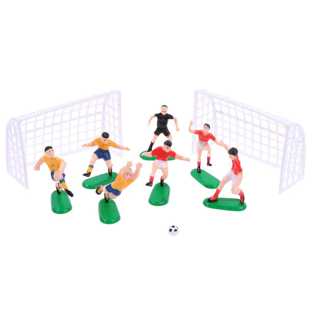 Xgood Soccer Player Cake Topper - Football Themed Cake Decorations for Birthday Parties & Sports Celebrations (Yellow)