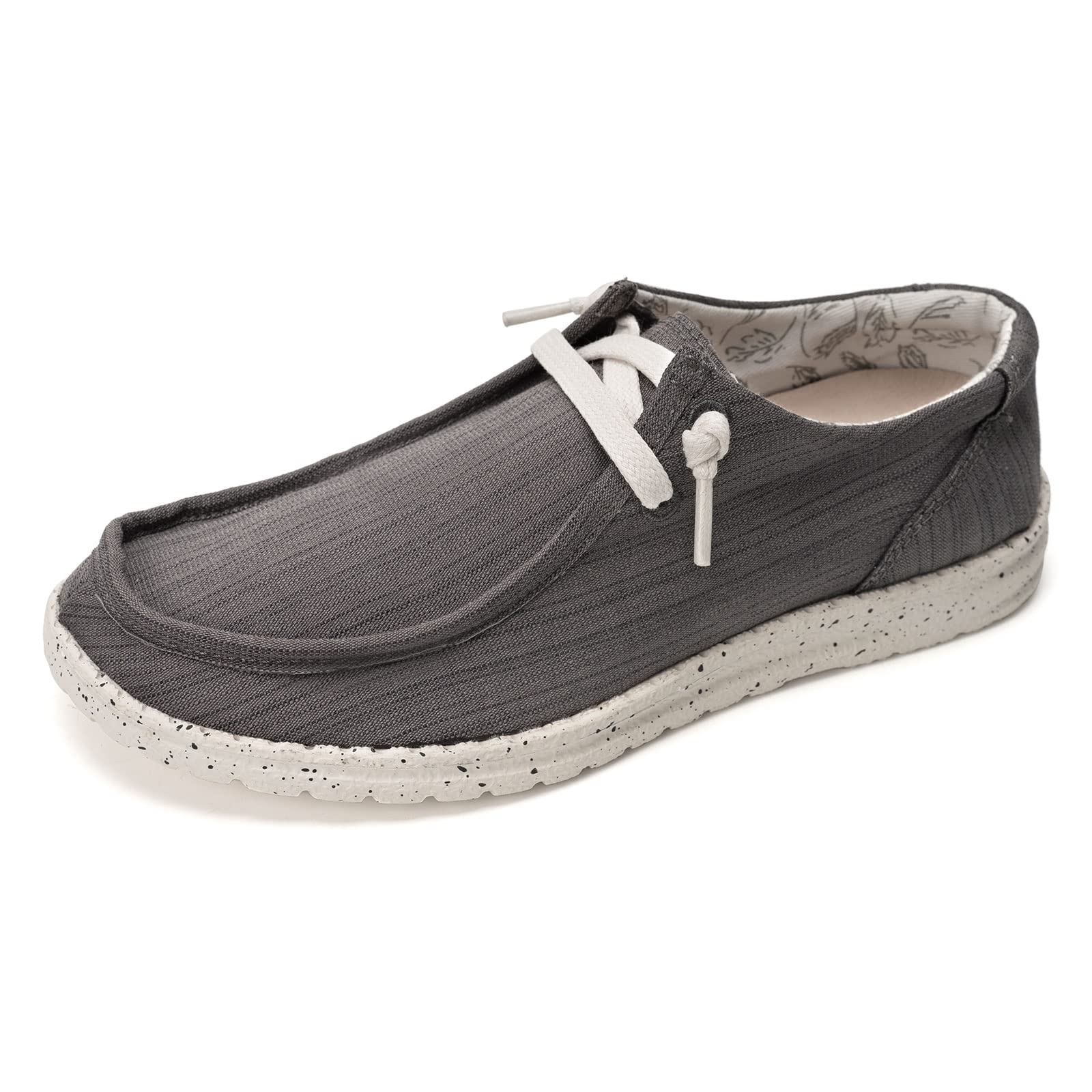 Women's Slip-On Loafers - Comfortable Canvas Walking Shoes for Casual Outdoors | Fashion Sneakers for Everyday Wear, Travel & Work