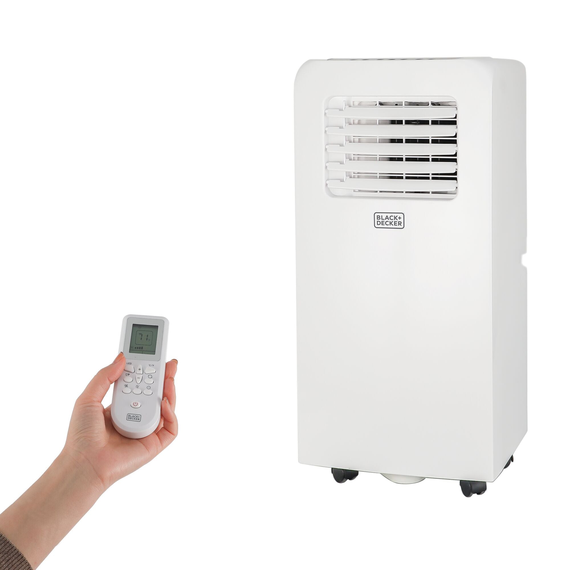 6,000 BTU SACC/CEC (10,000 BTU ASHRAE) Portable Air Conditioner with Remote Control - Compact Cooling for Small Rooms, Bedrooms & Offices