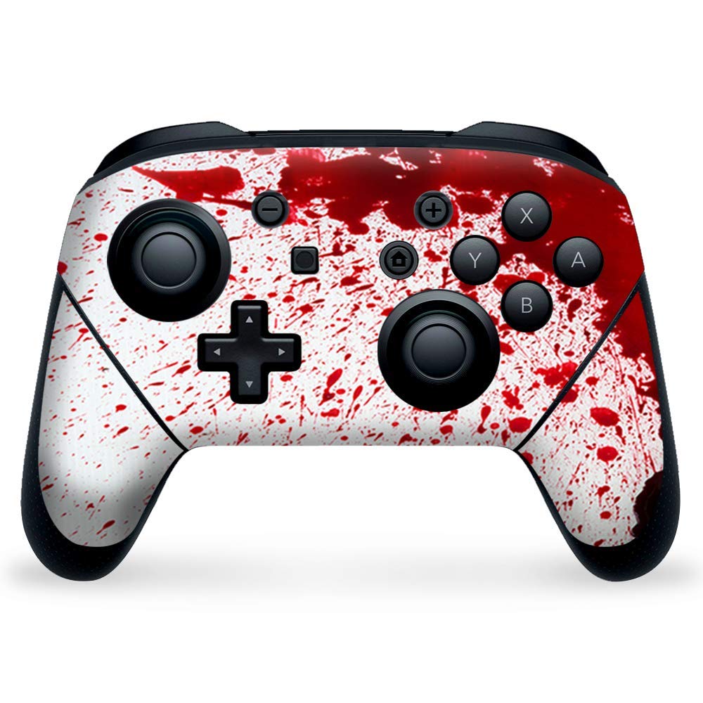 IT'S A SKIN Vinyl Skins for Nintendo Switch Pro Controller - Blood Splatter Dexter Design | Custom Decal Vinyl Wrap | Perfect for Gaming Enthusiasts & Dexter Fans | Great for Personalization and Protection