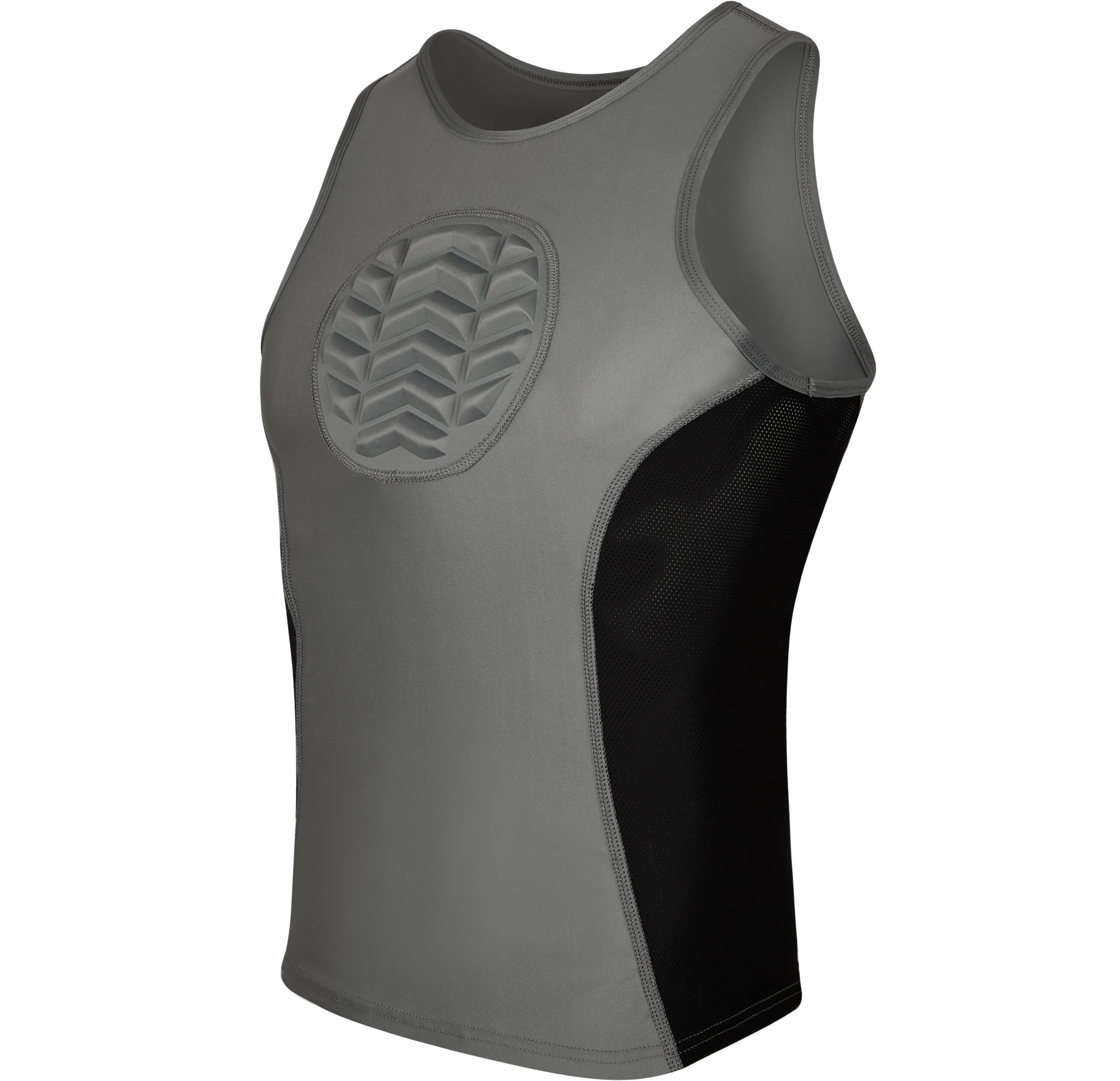 Exxact Sports Youth Baseball Chest Protector - Padded Compression Shirt for Softball & Baseball Training | Protective Gear for Young Athletes | Perfect for Practice, Games & Safety Training