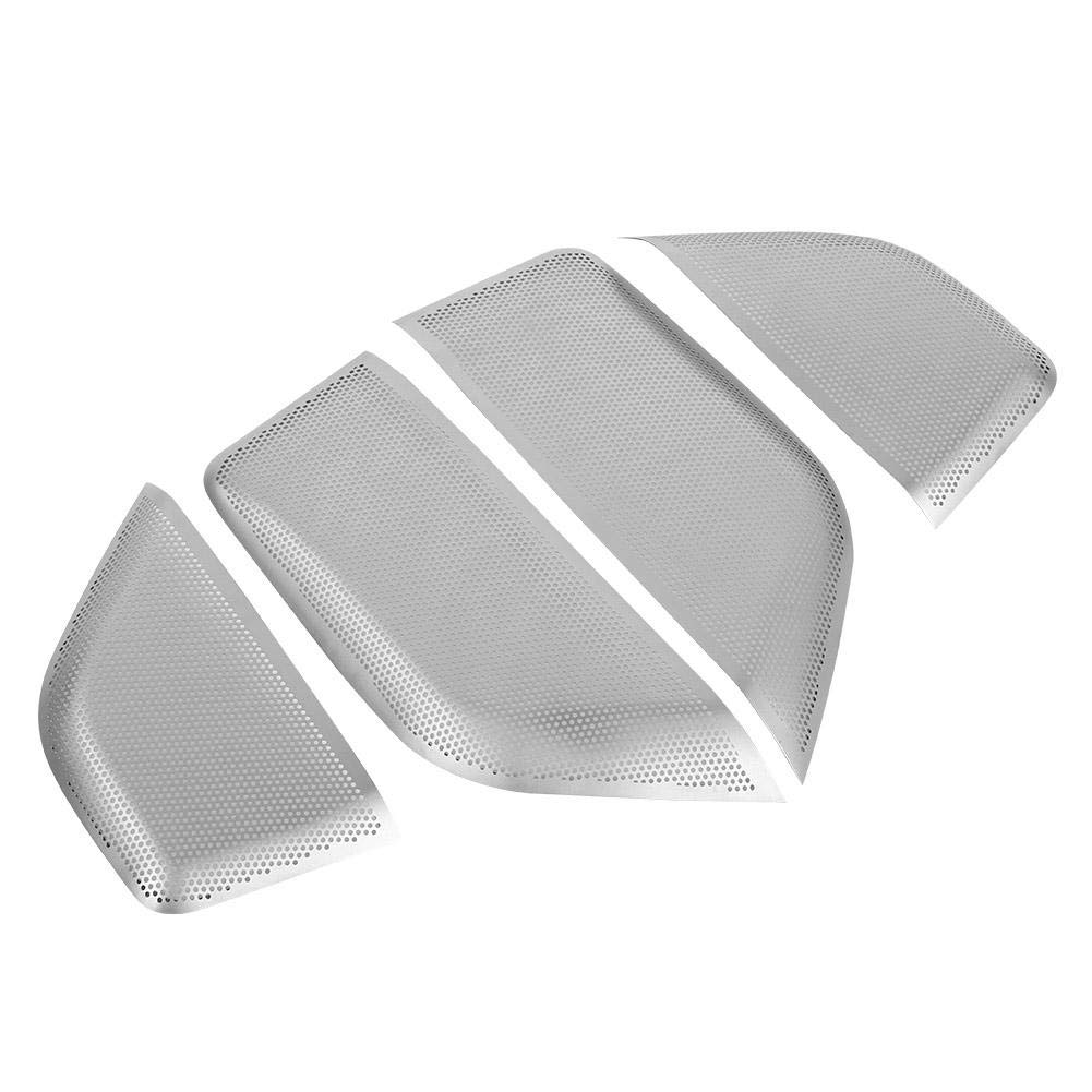 4PCS Aluminum Alloy Car Door Speaker Net Frame Cover Trim for Maserati Levante 2017-2018 - Upgrade Your Car Audio & Interior Style
