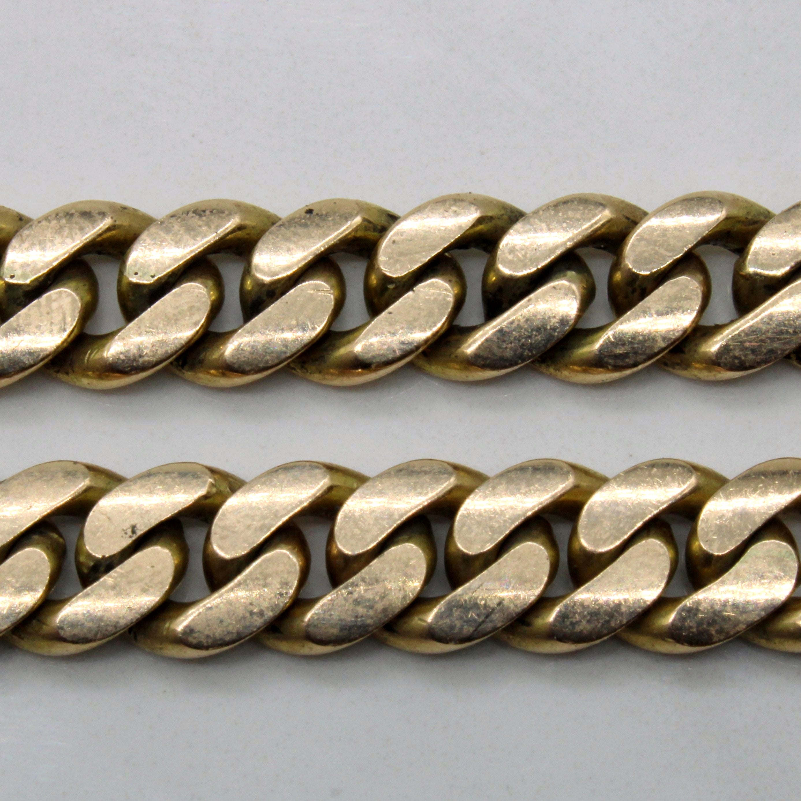10K Yellow Gold Cuban Link Chain 22