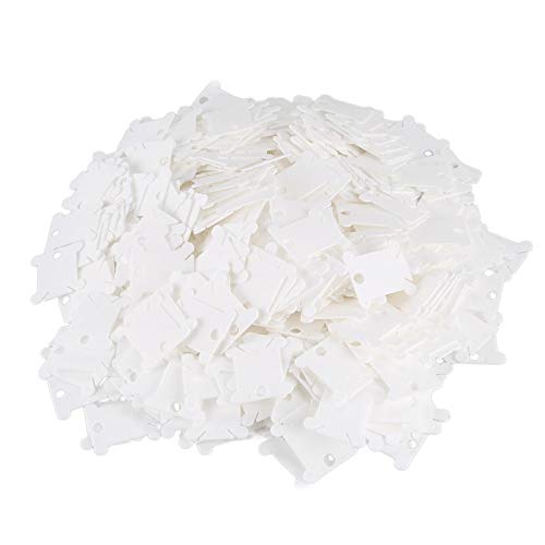 1000-Piece Plastic Floss Bobbins for Sewing & Embroidery - Bulk Thread Spools for Crafting, Quilting & DIY Projects