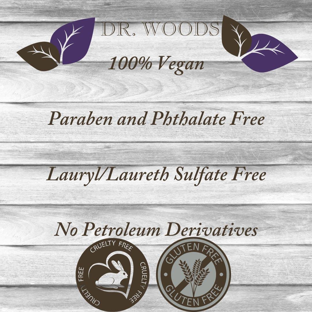 Dr. Woods Black Soap - 16 oz Natural African Shea Butter Soap for Skin & Hair Care - Deep Cleansing, Moisturizing & Exfoliating - Perfect for Shower, Bath & Daily Skincare Routine