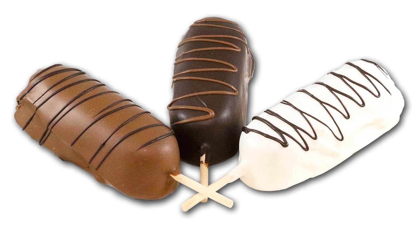 Gourmet Chocolate Dipped Twinkies - Milk, Dark & White Chocolate Covered Snack Cakes | Handcrafted American Dessert | Fresh Baked Gift Box | Perfect for Birthday Parties, Office Treats & Holiday Gifting