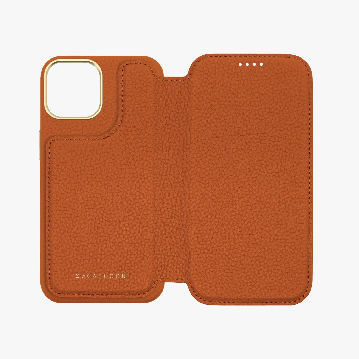 Premium Genuine Leather iPhone 15 Plus Case with MagSafe - Slim Flip Cover Wallet Design for Protection & Style | Perfect for Work, Travel & Everyday Use