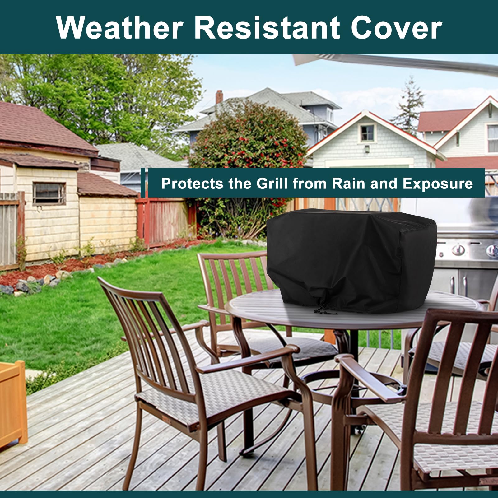 GASPRO 2-in-1 Propane Infrared Steak Grill with XL Cast Iron Griddle - 125 in² Large Cooking Area, Foldable Dustproof Design - Perfect for Outdoor BBQ, Camping & Backyard Parties
