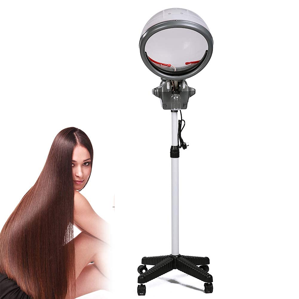 GAXQFEI Professional Salon Hair Steamer with Rolling Floor Stand - Thermal Hair Conditioning Treatment for Home & Spa Use | Deep Moisturizing for Dry, Damaged Hair | Perfect for Salons, At-Home Styling & Hair Care Routines