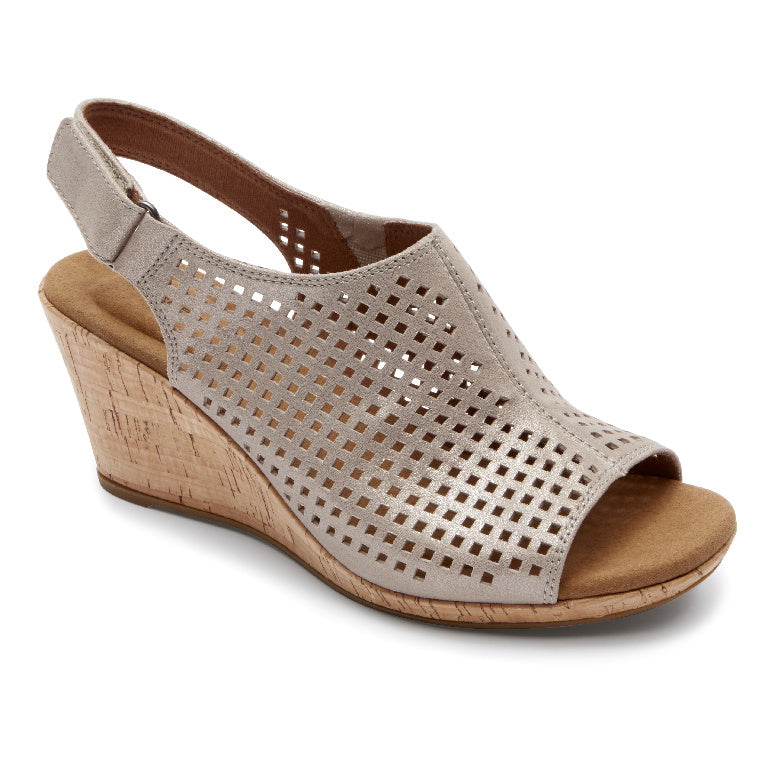Women's Briah Perforated Slingback Sandals - Comfortable Summer Shoes for Beach, Party & Casual Outfits