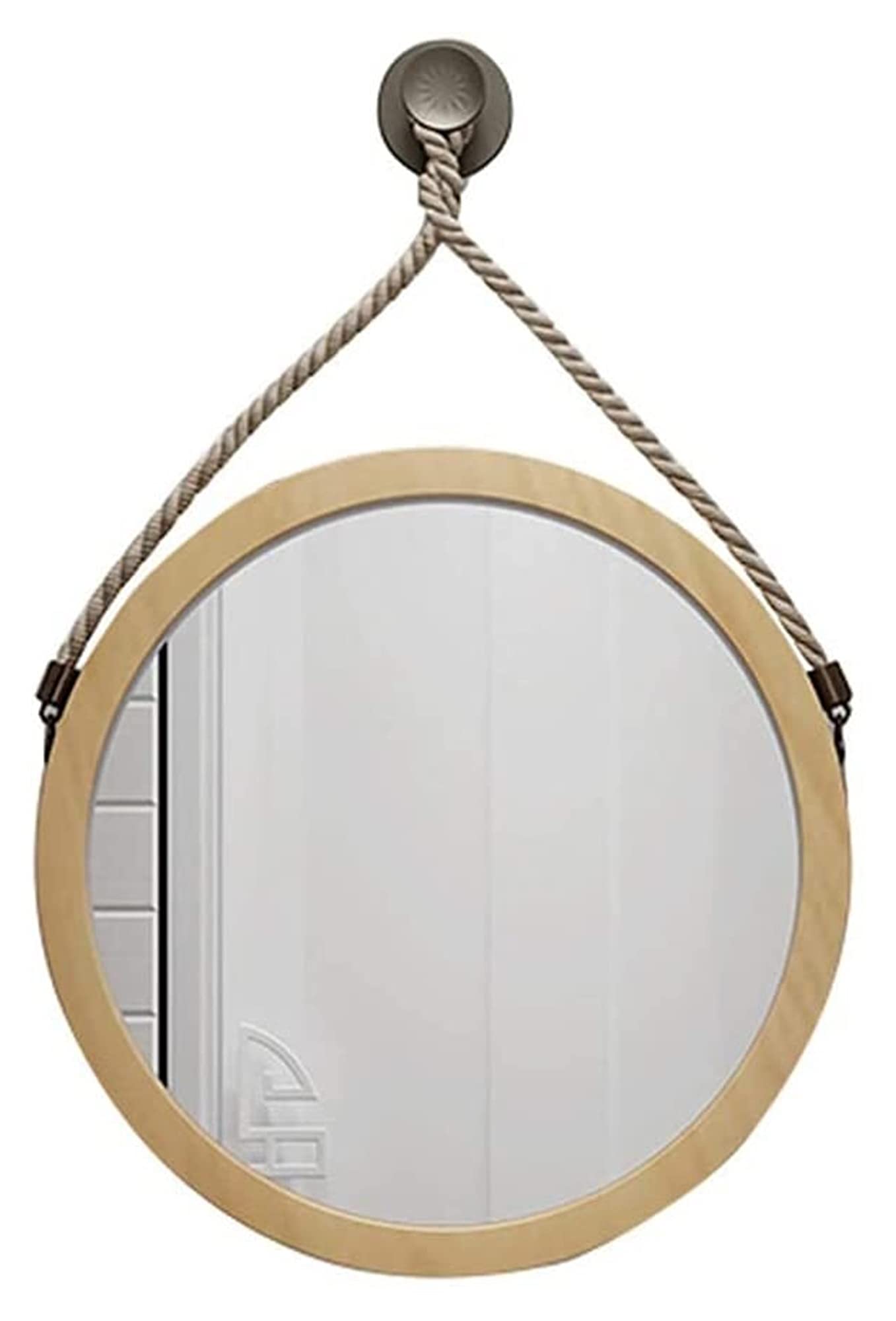 Simwa Round Wall-Mounted Vanity Mirror - Adjustable Folding Makeup Mirror for Bathroom & Dressing Table | Perfect for Makeup Application, Shaving & Home Decor