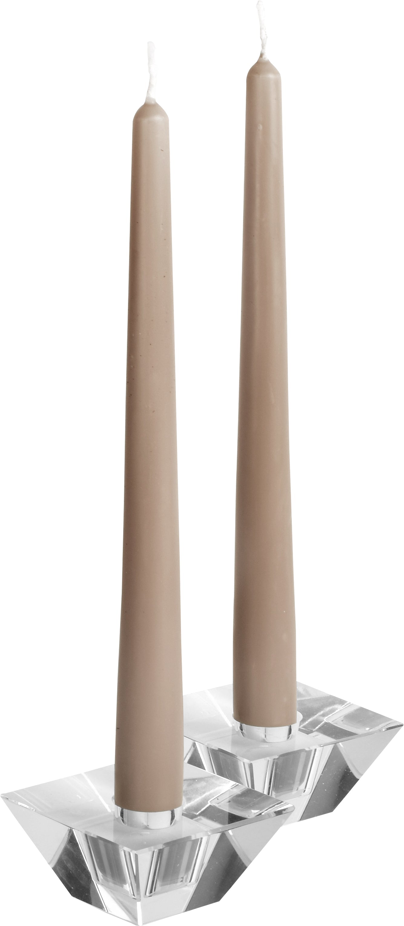 12 Inch Taupe Taper Candles - Premium Beeswax Candles for Weddings, Dining & Home Decor (Set of 6) | Elegant Table Centerpiece & Romantic Ambiance Lighting