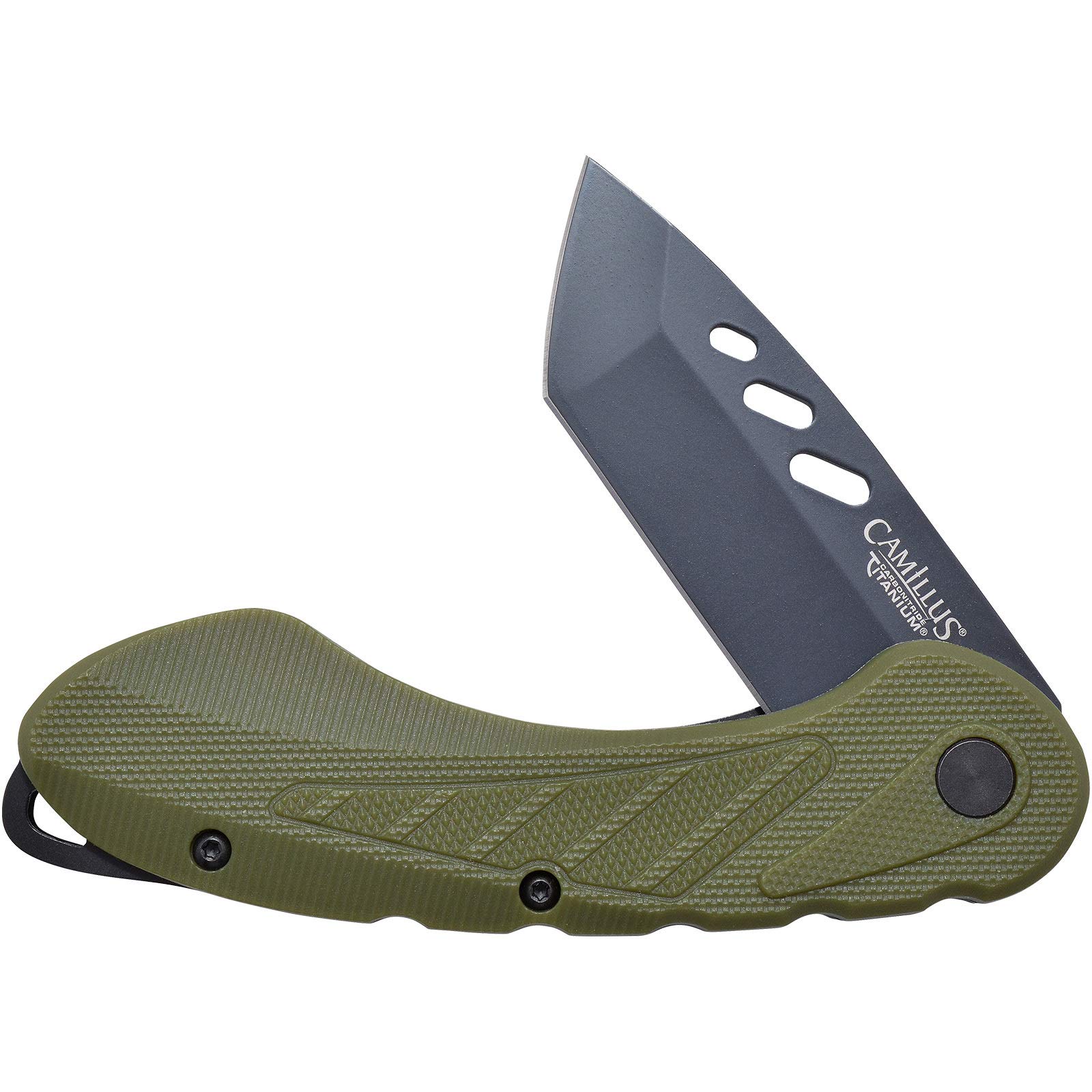 Camillus VERACIOUS 7 Inch Folding Pocket Knife with Green Handle - Perfect for Camping, Hiking, Hunting & Outdoor Survival Gear
