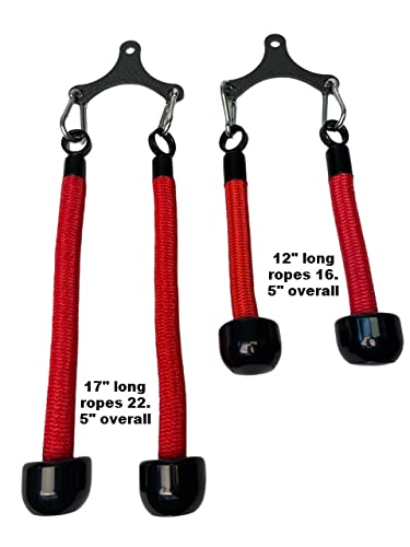 TRD Extreme Dynamic Tricep Rope Cable Attachment for Gym Yoke - Heavy Duty Rope Cable Machine Accessory - Live Motion Tricep Pushdown Equipment - Unleashed Tricep Workout Tool - Perfect for Home & Commercial Gym Strength Training