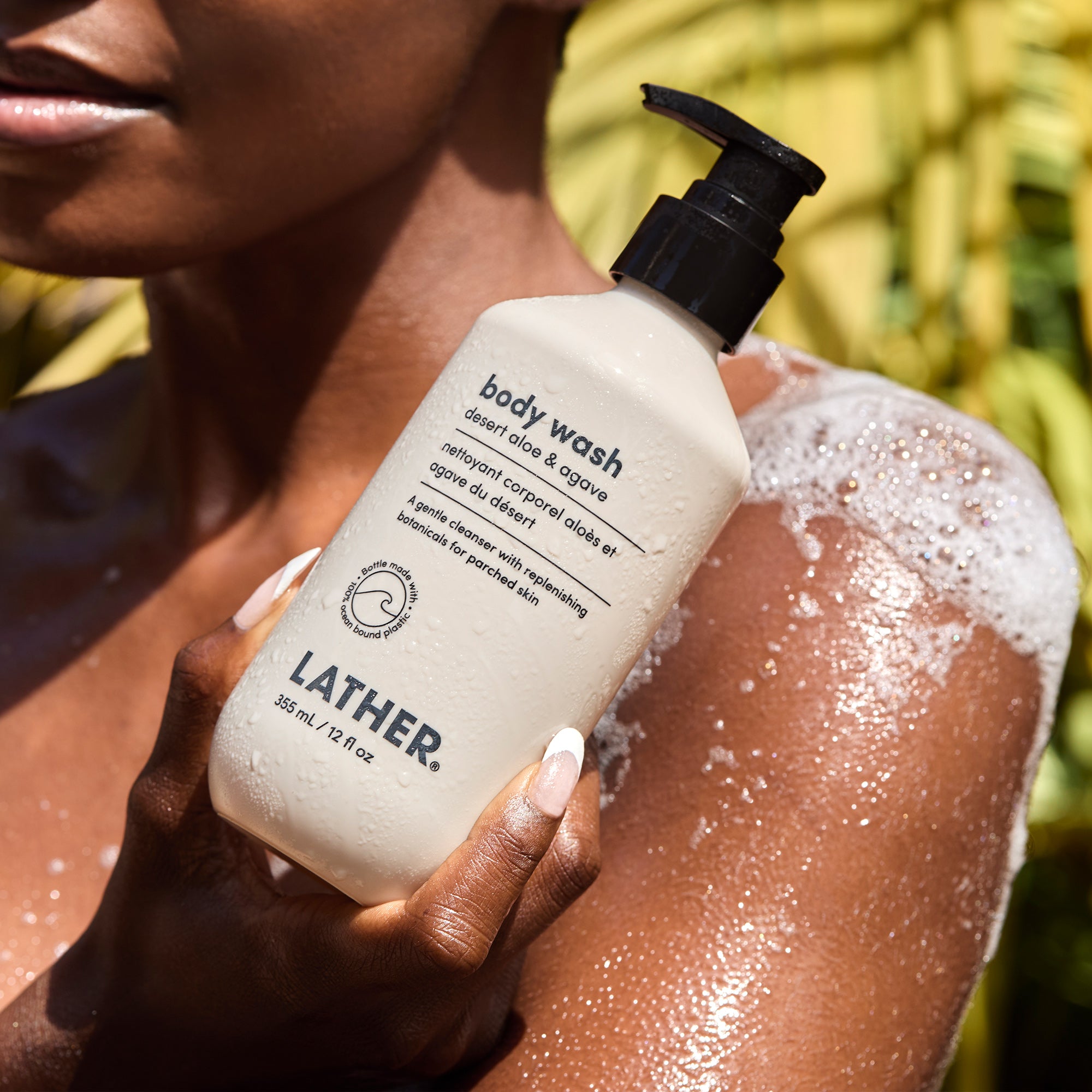 Natural Desert Aloe & Agave Body Wash for Dry Skin - Hydrating & Soothing Shower Gel for Men & Women - Perfect for Post-Workout, Morning Refresh & Spa Relaxation